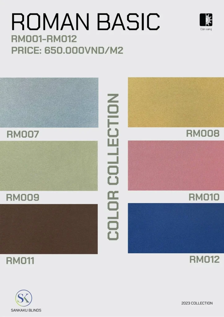 Rèm Roman Trơn SANKAKU