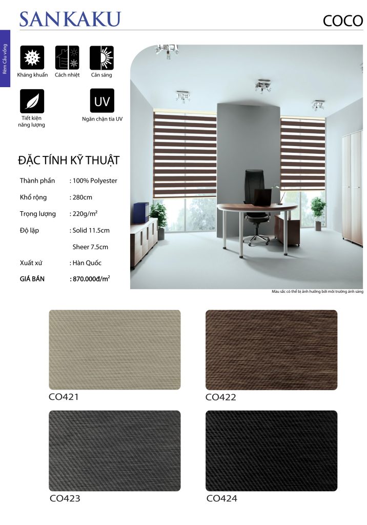 Rèm Cuốn SanKaku COCO