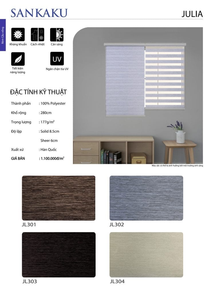 Rèm Cầu Vồng SKK JULIA cản sáng