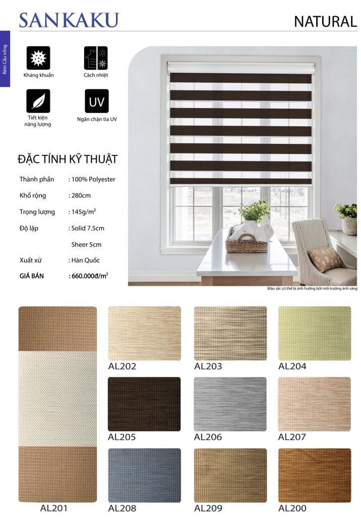 Rèm Cầu Vồng SKK NATURAL