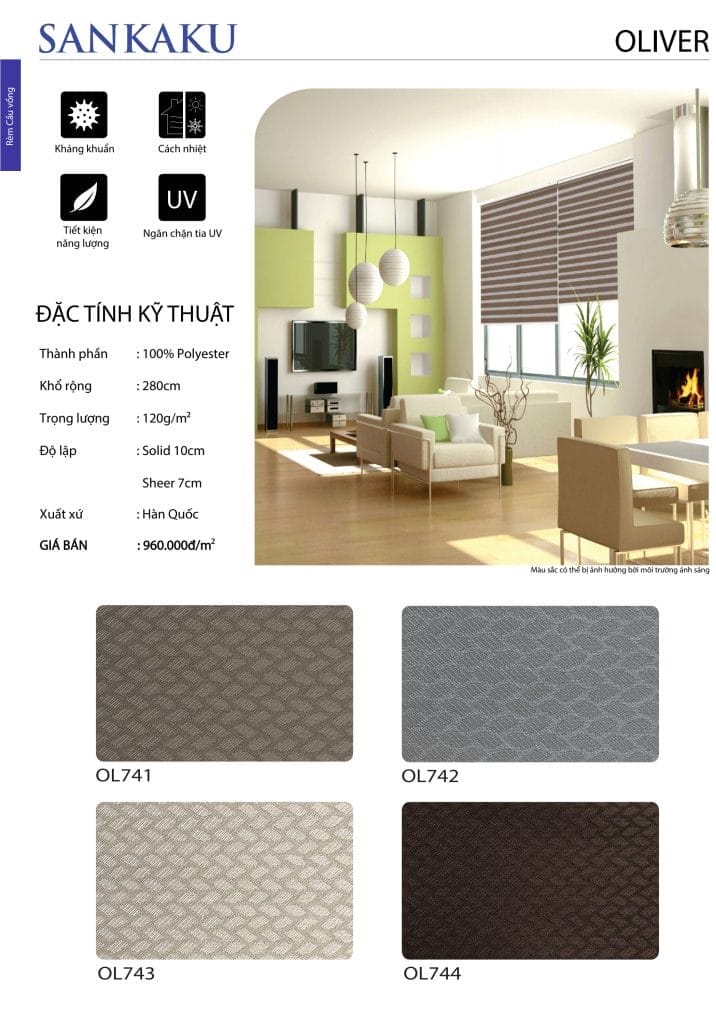 Rèm Cầu Vồng SKK OLIVER