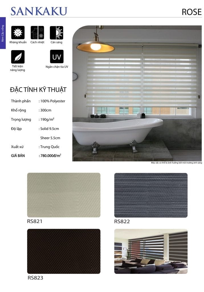 Rèm Cầu Vồng SKK ROSE