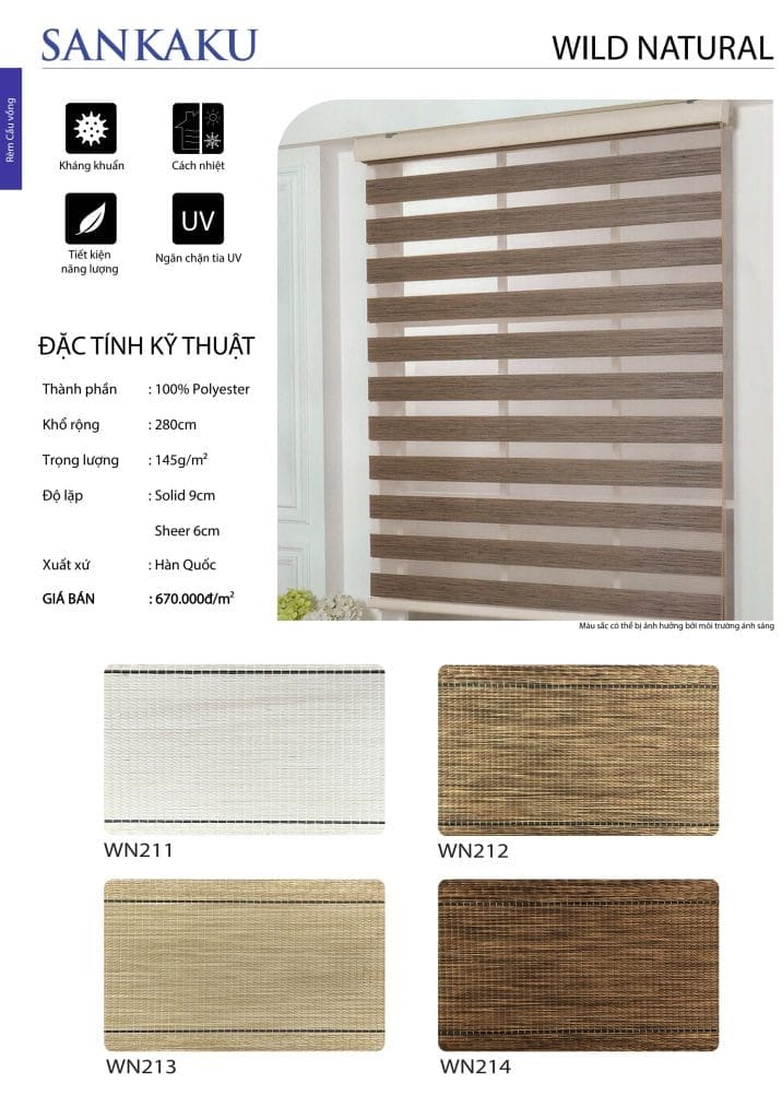 Rèm Cầu Vồng SKK WILD NATURAL