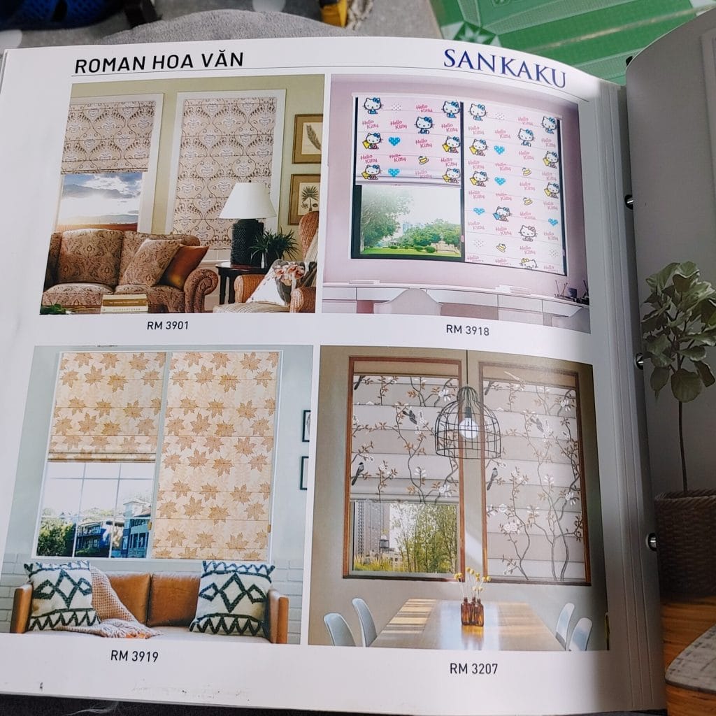 Rèm Roman Hoa Văn