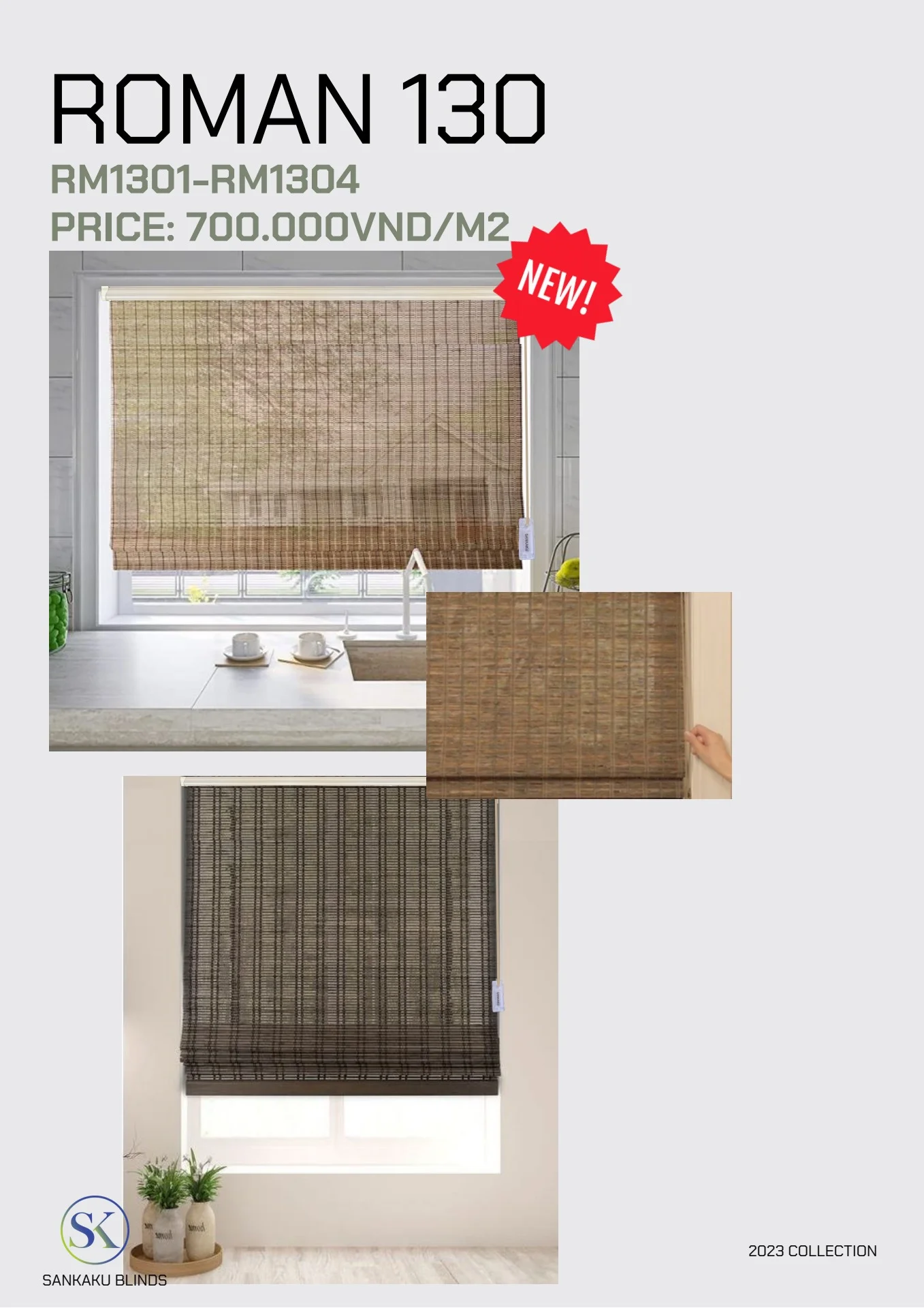 Rèm Roman Sợi Nằm Ngang: Lọc Nắng Hiệu Quả, Mang Vẻ Đẹp Tinh Tế - Ảnh 2