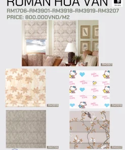 Rèm Roman Hoa Văn: Nâng Tầm Không Gian, Bùng Nổ Phong Cách