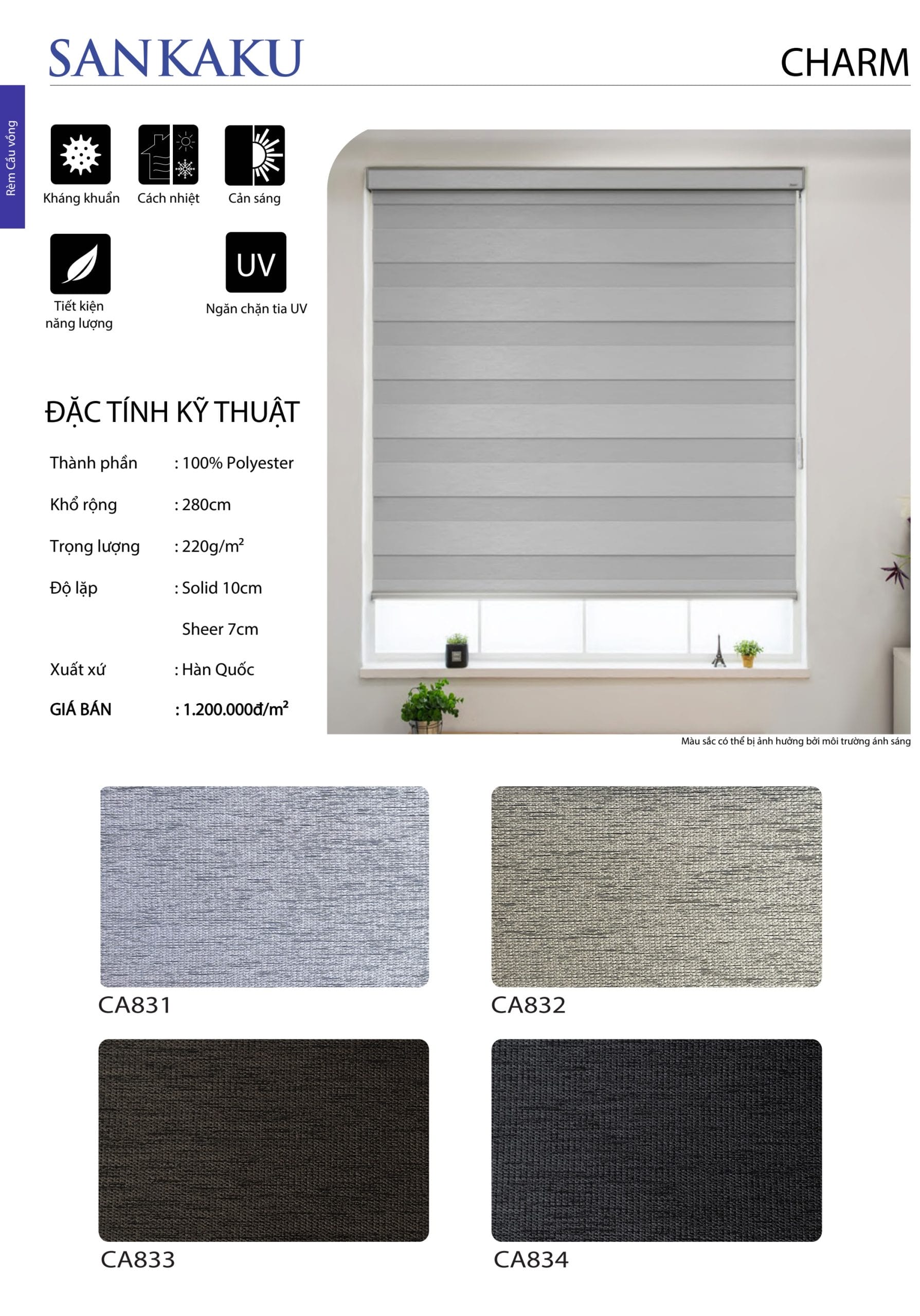 Rèm Cầu Vồng SanKaku Charm