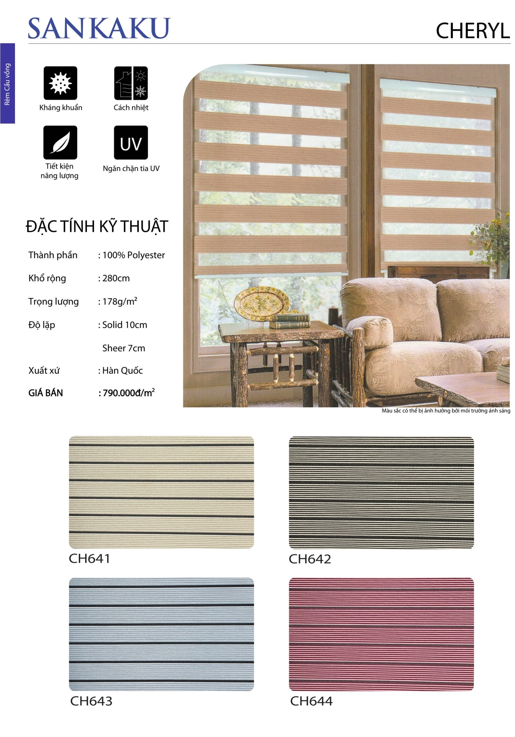 Rèm Cầu Vồng SanKaku Chery