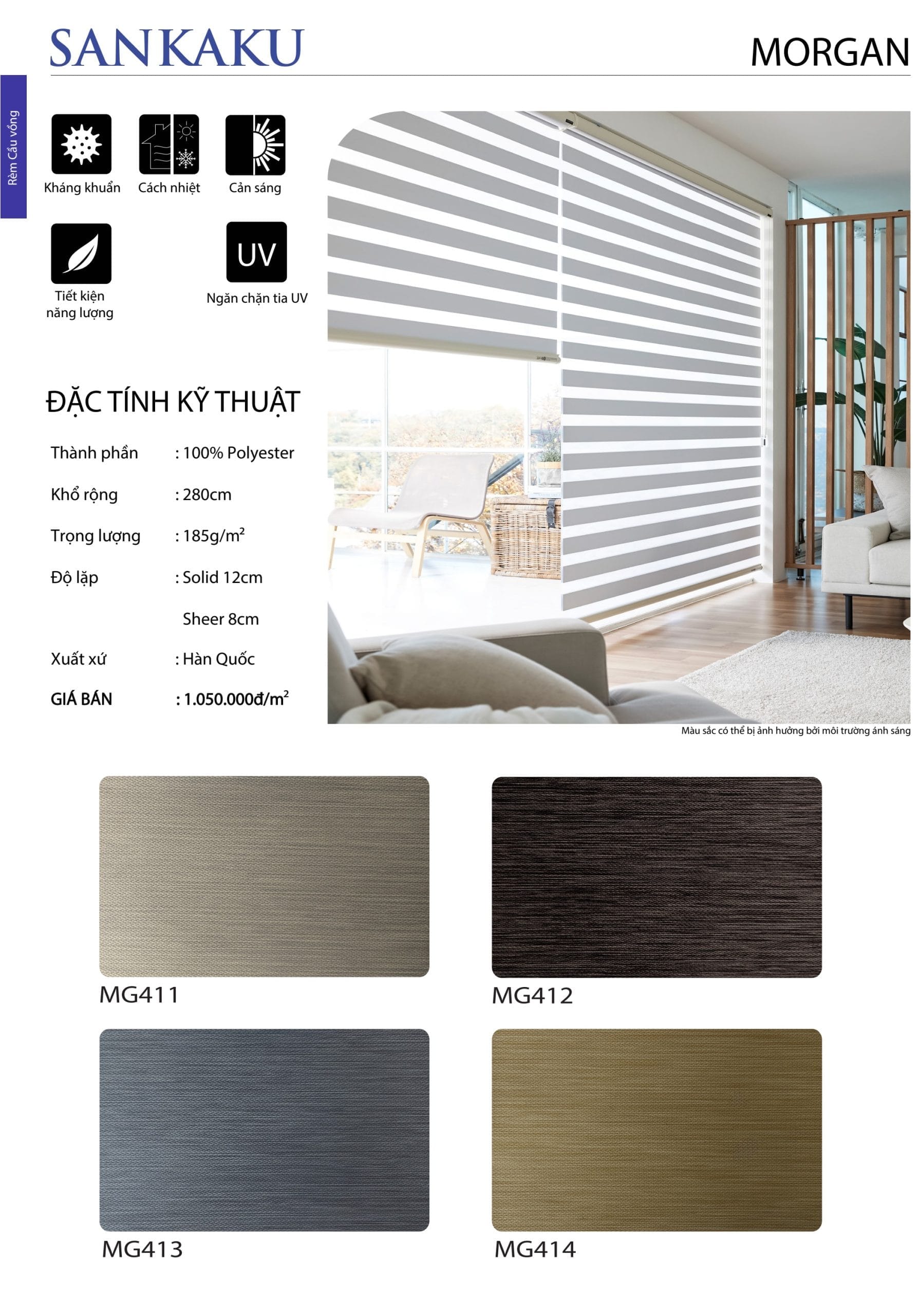 Rèm Cầu Vồng SKK MORGAN