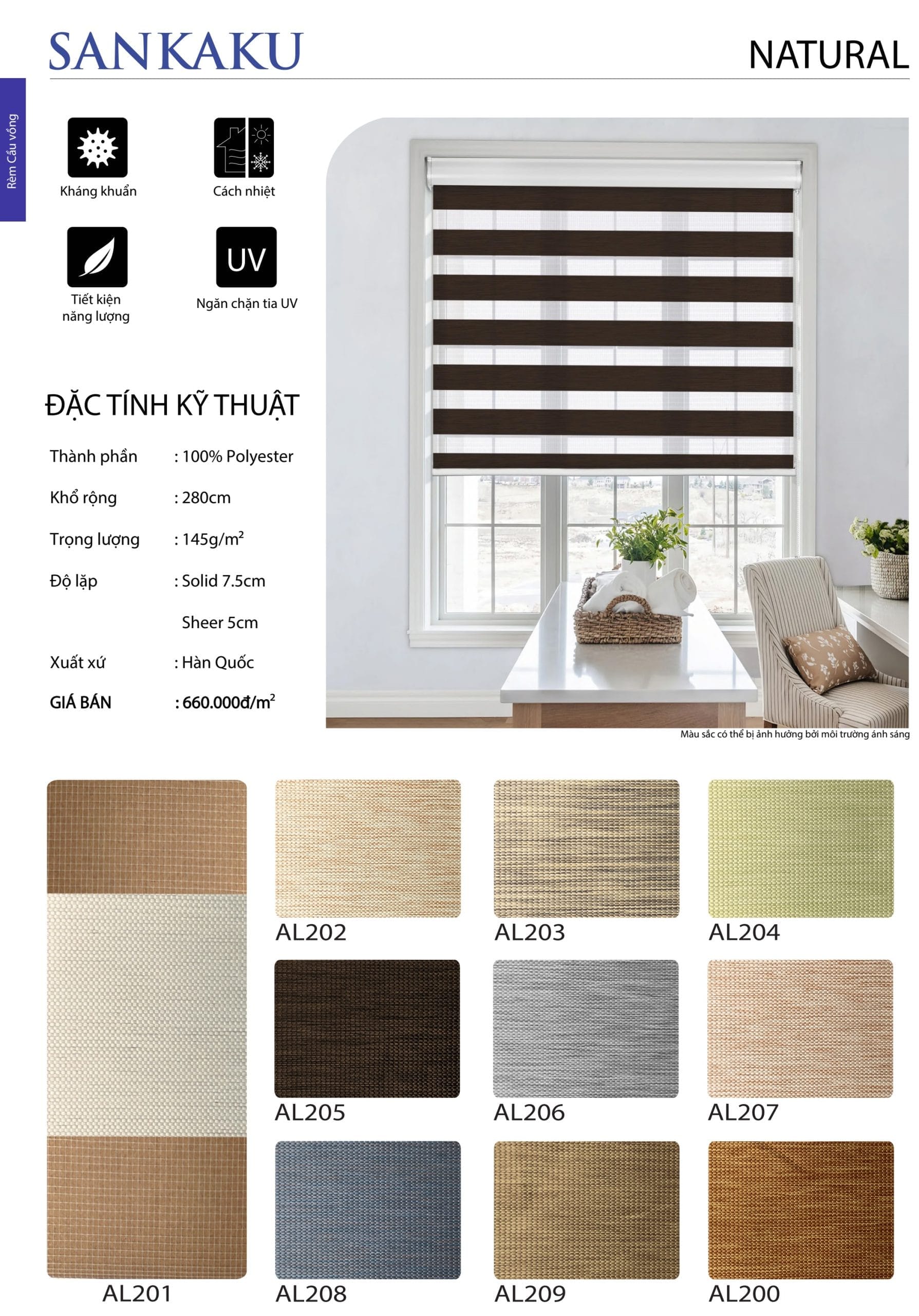 Rèm Cầu Vồng SKK NATURAL