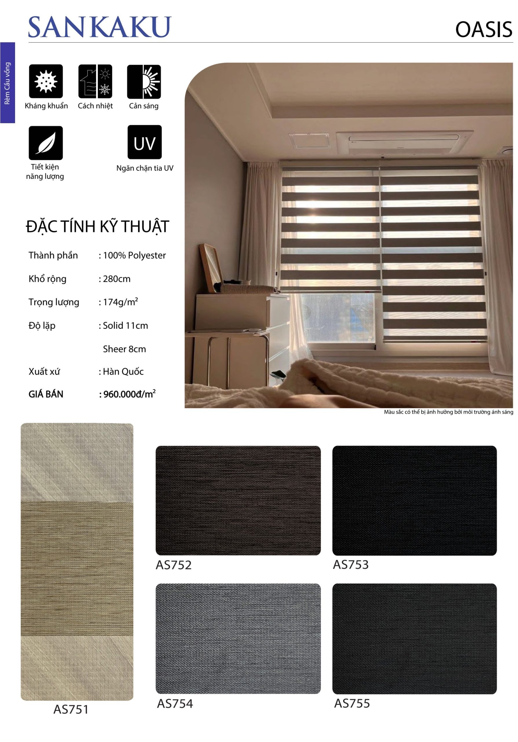 Rèm Cầu Vồng SKK OASIS