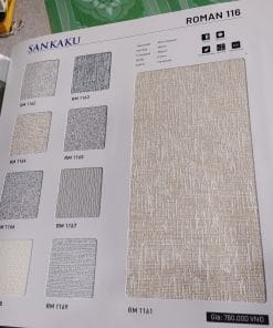 Rèm Roman Vân Nổi SANKAKU RM116