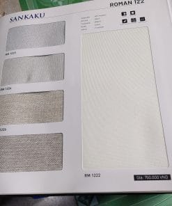 Rèm Roman Vải Bố SANKAKU: Nét Đẹp Mộc Mạc, Ấm Cúng Cho Không Gian